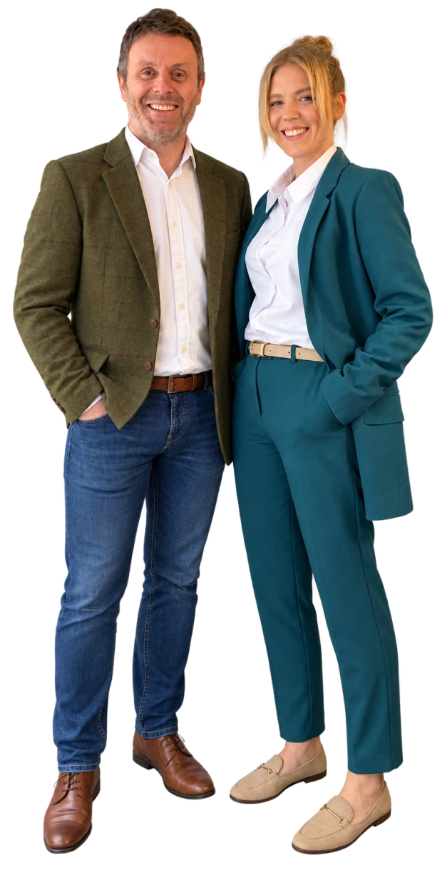 Martin and Emma, founders of My Graphic Designer