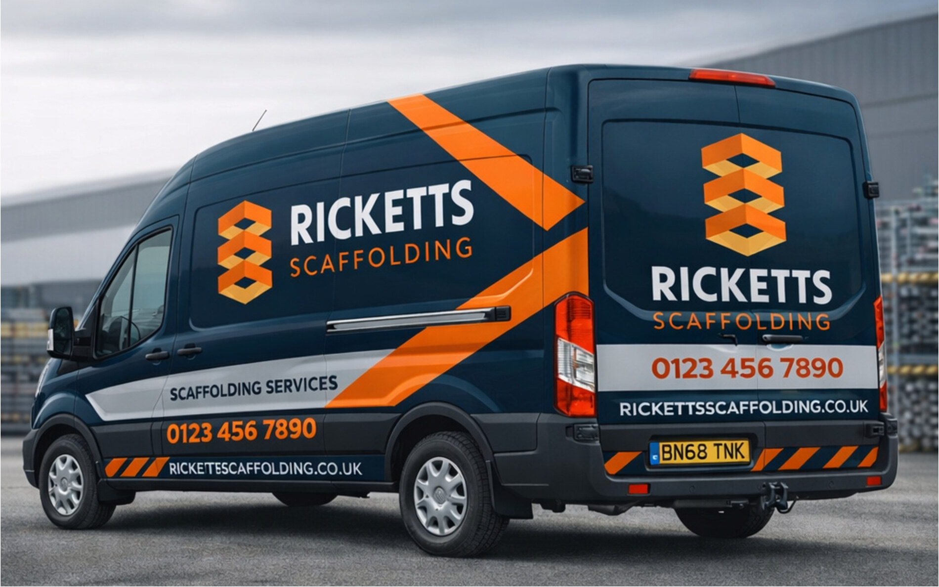 Ricketts Scaffolding van livery